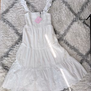 Whimsical ruffle dress, Midi, Size US 6, Brand new